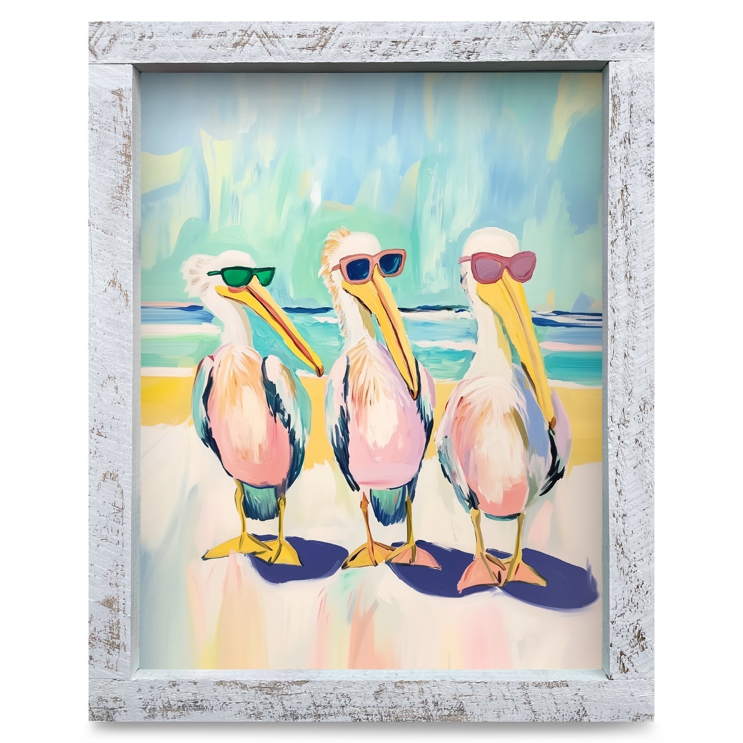 Pelican Bros | Real Wood Framed Wall Art Print – Mill Wood Art