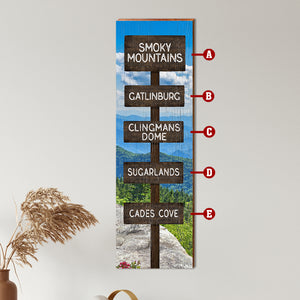 Customizable Mountain Directional Signs Collection