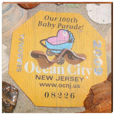 Ocean City, New Jersey 2009 Beach Tag Art-Mill Wood Art